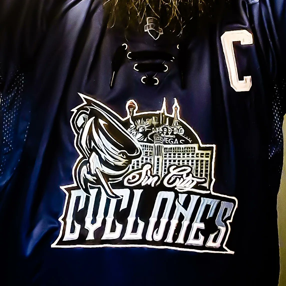 HOCKEYARTCO's tweet photo. Sin city cyclones Jersey released just before Christmas and its available in sublimated or embroidered 

 #HockeyArtCo #HockeyCruApparel #HCA #HAC #nhl #icehockey #hockeylifestyle #HockeyArtClothingUK #reaper #ReaperKings👑💀 https://t.co/5HsQLrqd32