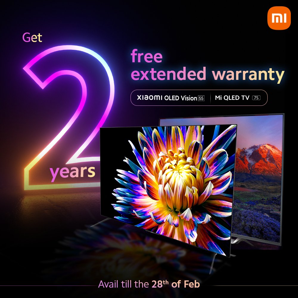 Xiaomi India on Twitter "Get a 2year extended warranty and save ₹9,899 on the most premium and