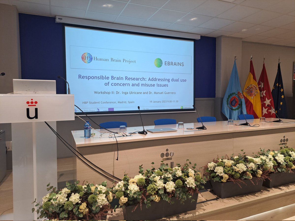 IngaUlnicane's tweet image. #HBPSC2023 setting up our workshop on responsible brain research, ethics, Responsible Research and Innovation, dual use, misuse &amp;amp; foreign interference in research &amp;amp; innovation