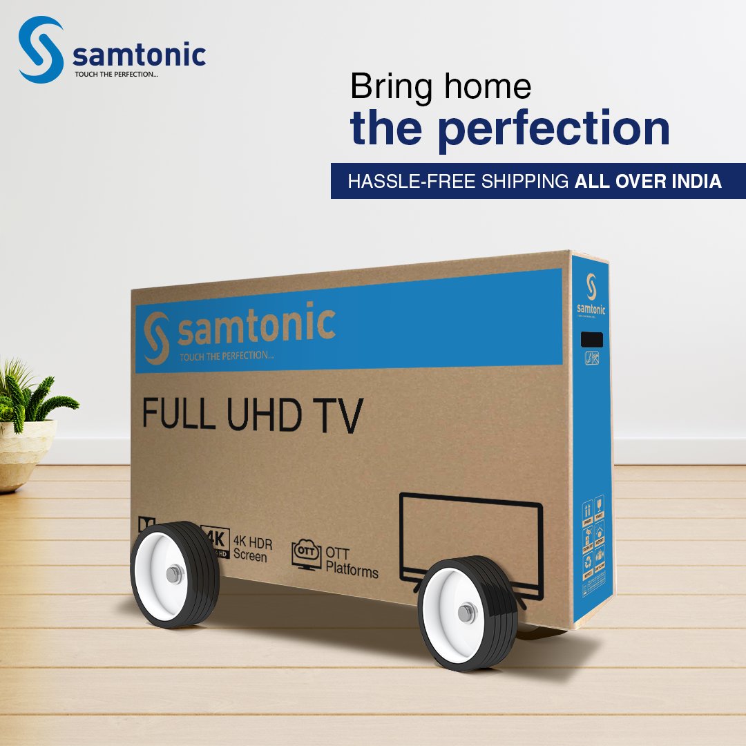 SamtonicIn's tweet image. Bring the perfection home! #Samtonic's range of LED and #AndroidTVs now delivered to your doorstep. We deliver all over India.

Visit samtonic.com to place your order.