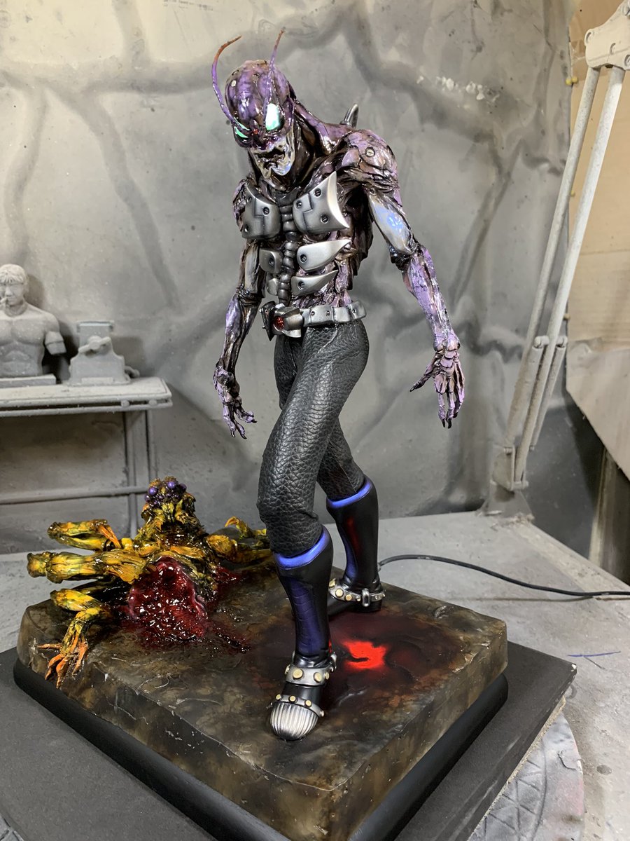 ButyuPart1's tweet image. こんにちは😃！

まだイジると思いますが
ヘルペインターさんの
エンカウンター
米山啓介さん原型製作
カスタム改造リペイントが
完成しました！