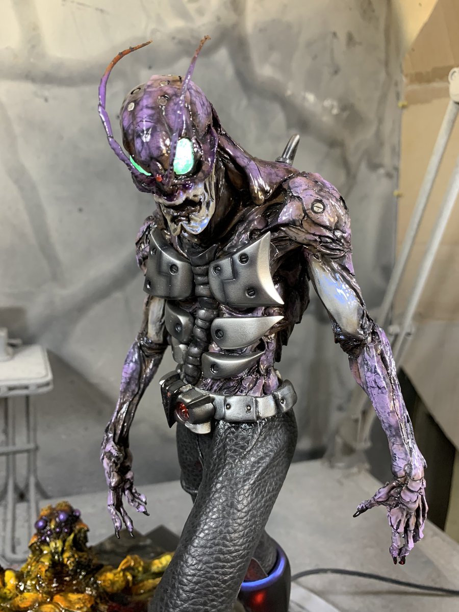 ButyuPart1's tweet image. こんにちは😃！

まだイジると思いますが
ヘルペインターさんの
エンカウンター
米山啓介さん原型製作
カスタム改造リペイントが
完成しました！