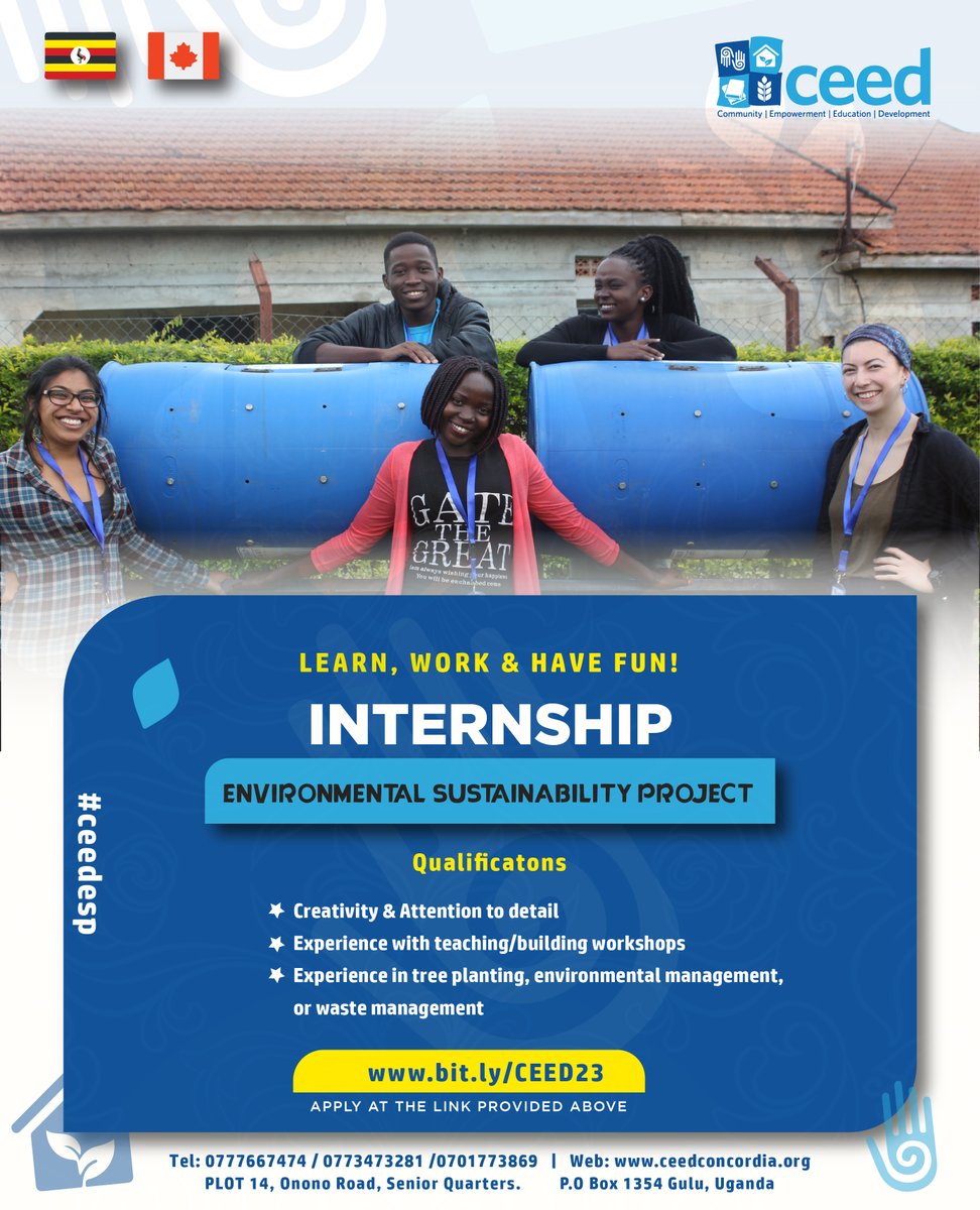 ceed_uganda's tweet photo. Environmental Sustainability Project https://t.co/gs278vUEFp