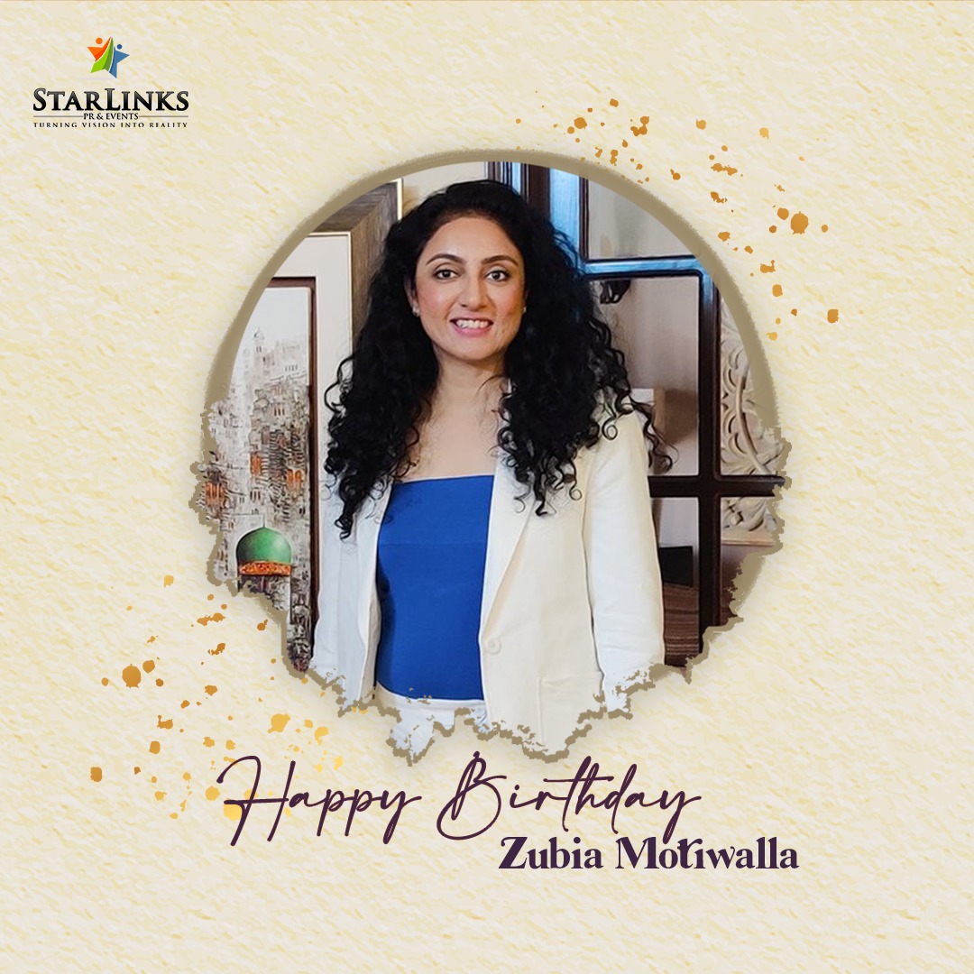 Happy Birthday, @ZubiaMotiwalla 
Wishing you all fine things in life and many more years of joy, love and prosperity.
#zuboamotiwalla #starlinkspr #happybirthday