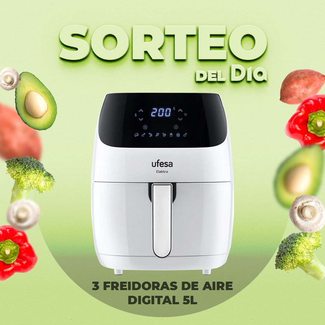 DIA_Esp's tweet image. 🎁SORTEO🎁

Sorteamos 3 AIRFRYERS para que pruebes un sinfín  de recetas 👨‍🍳👩‍🍳

Para participar:
➡️Sigue a la cuenta oficial de @dia_esp 
➡️Cuéntanos tu receta favorita en airfryer y usa el #SorteoDelDia
➡️Like y RT

BBLL: epr.ms/3is2N7z