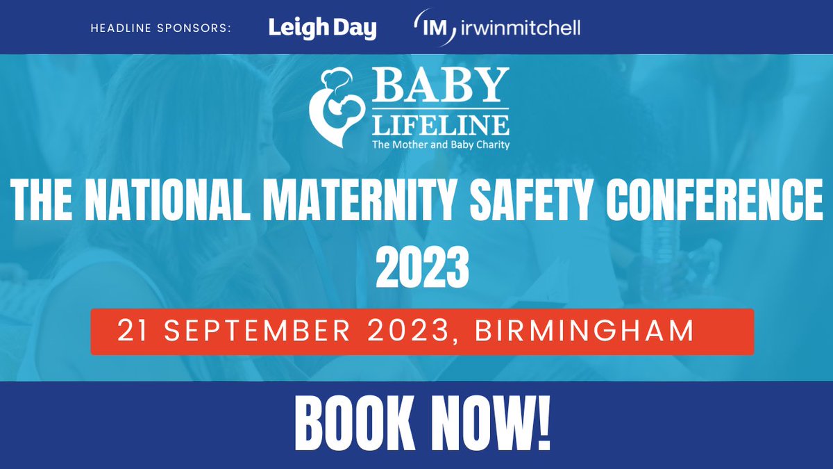 Baby Lifeline 💙 (@babylifeline) on Twitter photo Bookings are now open for <a href="/babylifeline/">Baby Lifeline 💙</a>'s National Maternity Safety Conference 2023!
Visit bit.ly/BookMatSafety2… to secure your place, or contact support@babylifeline.org.uk
Check out our website for more info about this year’s event: babylifeline.org.uk/conference-2023
#MatSafety2023 Bookings are now open for <a href="/babylifeline/">Baby Lifeline 💙</a>'s National Maternity Safety Conference 2023!
Visit bit.ly/BookMatSafety2… to secure your place, or contact support@babylifeline.org.uk
Check out our website for more info about this year’s event: babylifeline.org.uk/conference-2023
#MatSafety2023