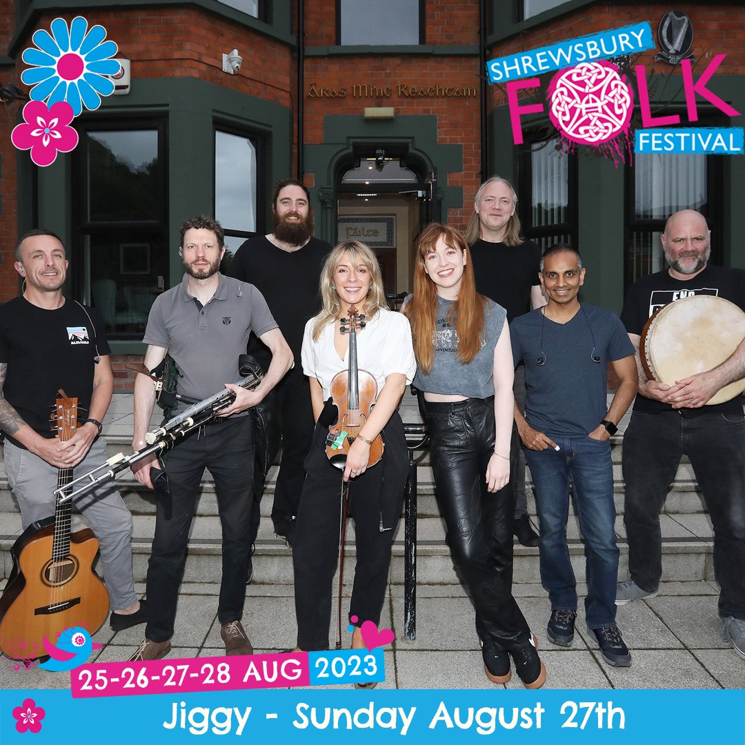 Jiggytheband's tweet photo. JIGGY will be at Shrewsbury Folk Festival 2023!!
Sunday 27th Aug - Bring it on :-) @shrewsburyfolk
#shrewsburyfolkfestival #shrewsburyfolk #shrewsfolk #folk #folkfestivals #festivals #folkfestival #summerfestival #summerfestivals https://t.co/G99Wu89Rzo