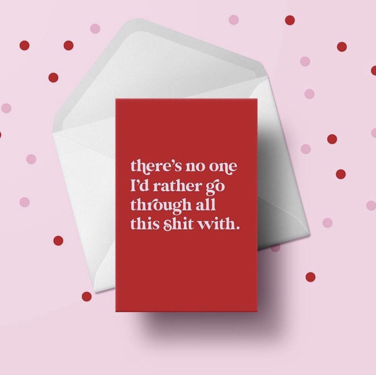 designbykinship's tweet image. This design is two years old and feels like it applies now more than ever 😬♥️ Still up in our Thortful store in bio 💌 #valentinescard #thortful