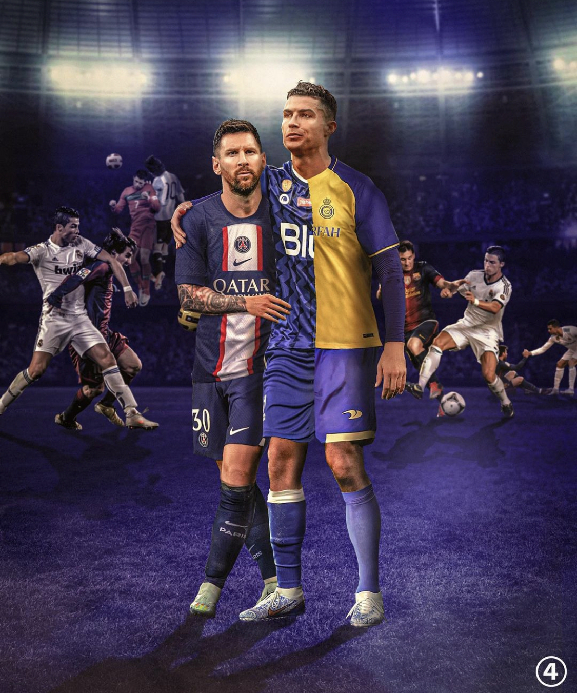 B/R Football on X: This time tomorrow: Messi vs. Ronaldo 🤩   / X