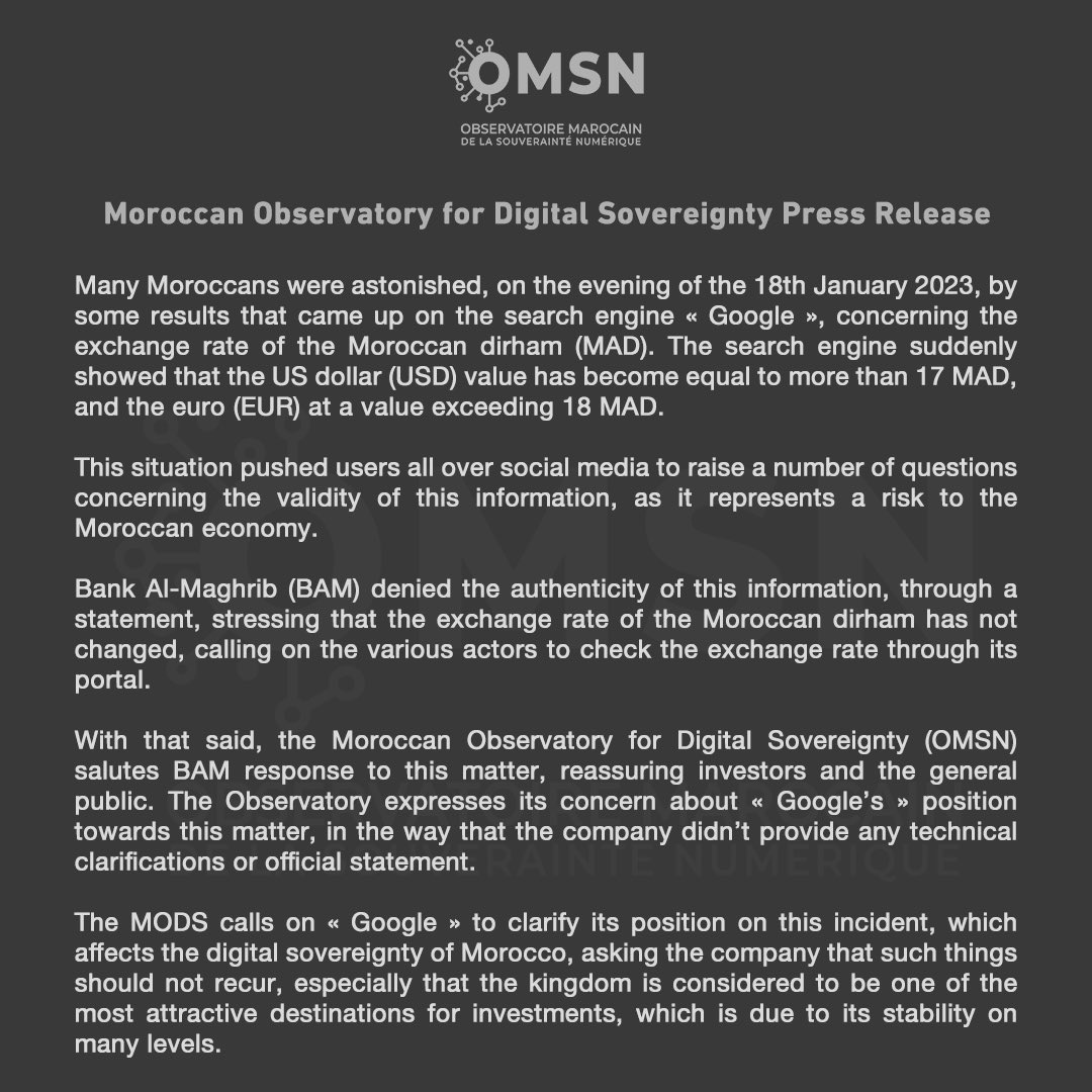 ObservatoireMSN's tweet photo. بلاغ صحفي 🚨Press Release https://t.co/ltByKyu0WP