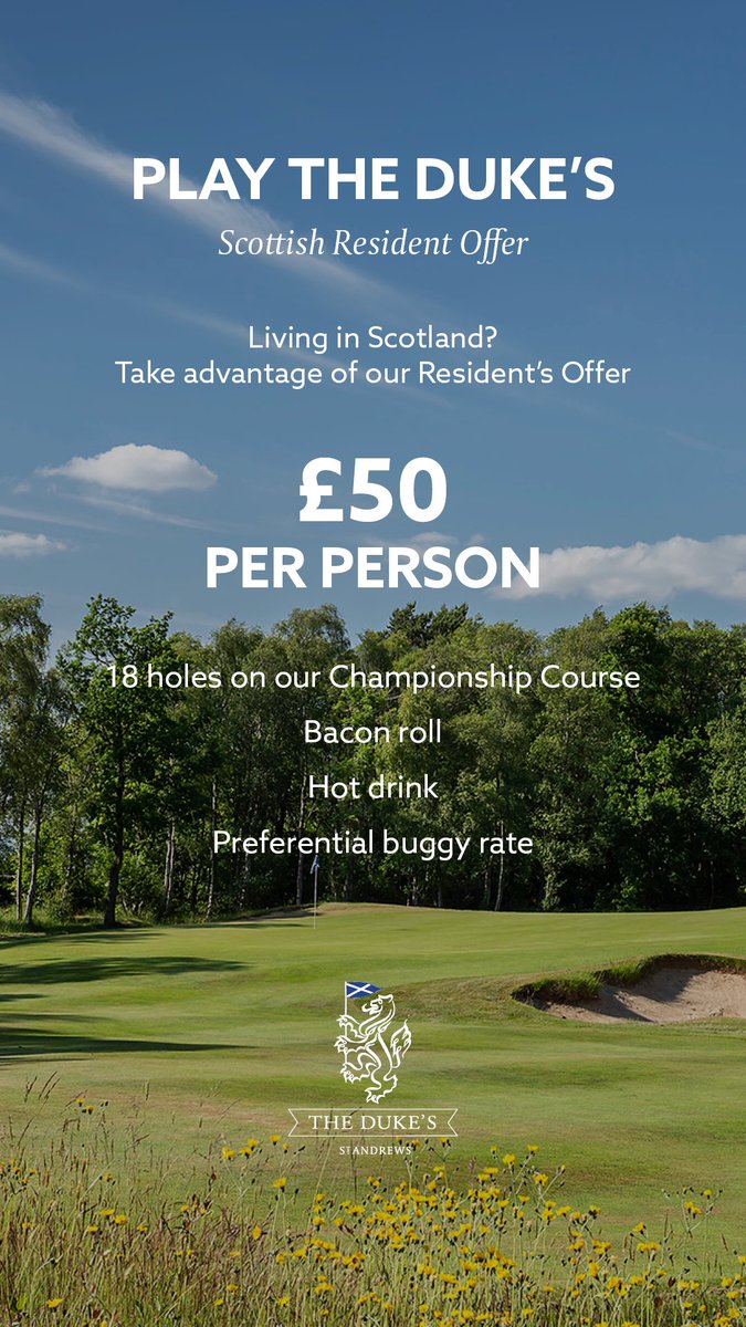 dukesgolf's tweet photo. Our £50.00 offer runs until the end of March. For more, please visit https://t.co/SKHc10775H

#dukesgolf #standrews #homeofgolf #golf https://t.co/Ch5pbkjUW1