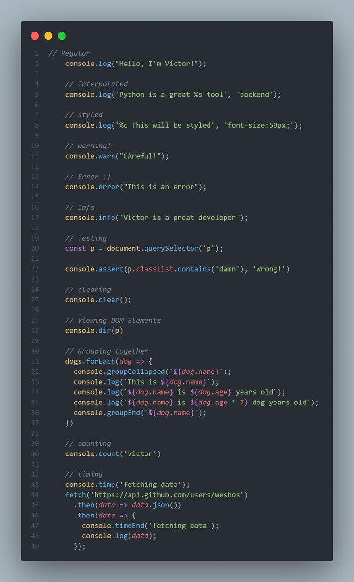 Today's #javascript30 challenge was a valuable learning experience. I discovered new dev tool tricks that will enhance my coding abilities. 

Great way to start the day 💀 🤥 

Title: Dev Tools Domination
 
Day 9/30

#development #codinggrowth