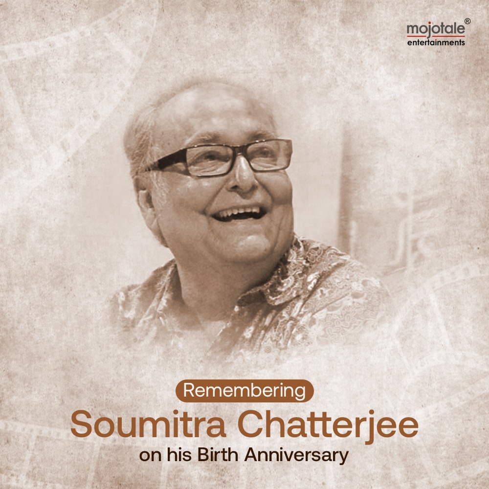 mojotale's tweet photo. Remembering the unparalleled, Soumitra Chatterjee on his 88th Birth Anniversary.
His absence is still deeply felt. 

#soumitrachatterjee #mojotale  #mojotaleentertainments https://t.co/43Hdyu0KEJ