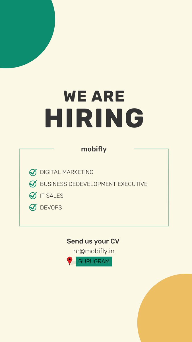 Mobifly2's tweet photo. #jobalert #jobshiring #opportunity #motivation #marketing #sales #newjob https://t.co/zW8JJlUa1U