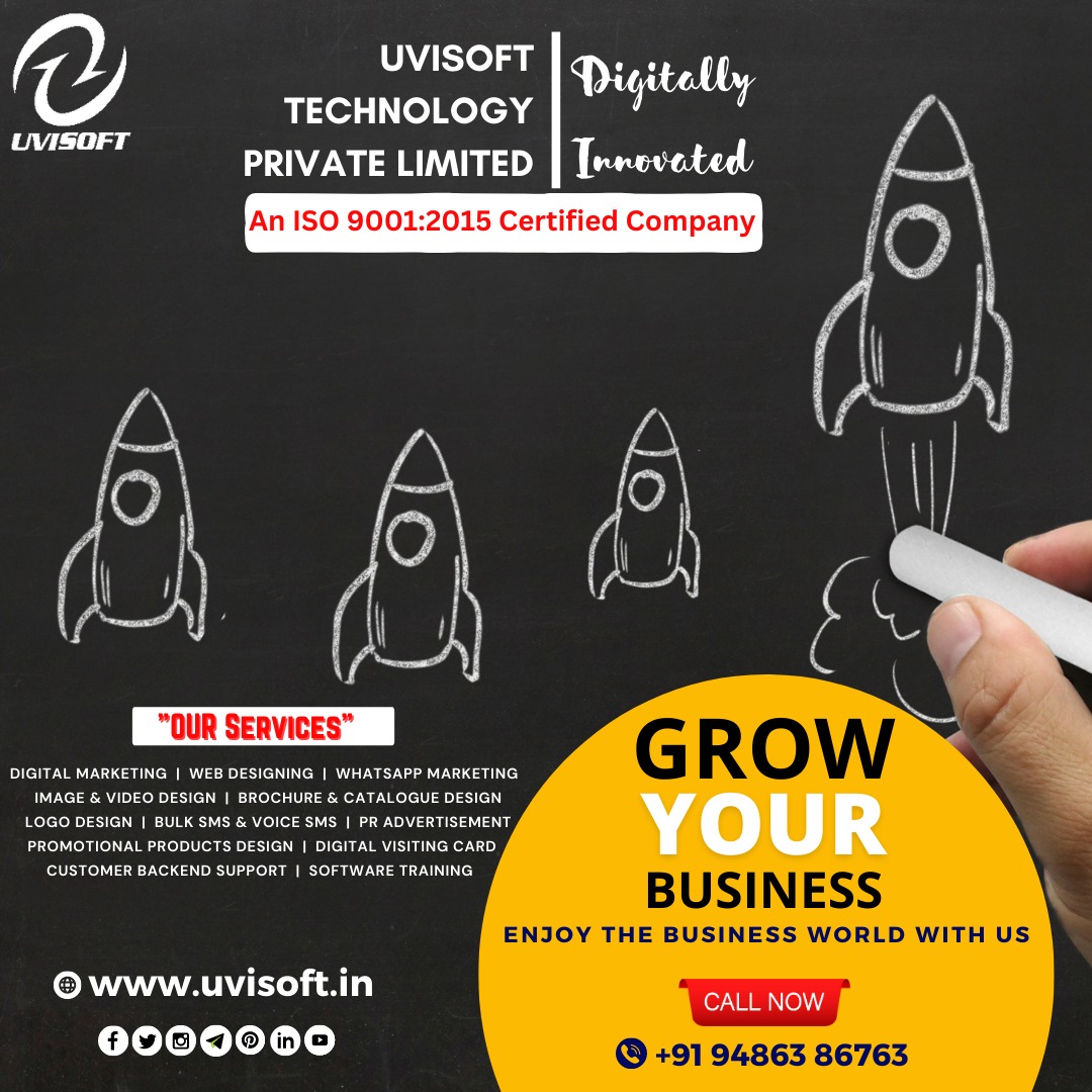 UvisoftIndia's tweet photo. GROW YOUR BUSINESS ENJOY THE BUSINESS WORLD WITH US
CALL US TO KNOWN MORE DETAILS
๐ฑ +919486386763
๐ : https://t.co/3HlIdiyoPY
FOLLOW US ON:
#grow #supervaluepack #monthlyplan #trailpack #budgetpack #branding #brandawareness #digitalmarketing #uvisoft #virtualvickram #arni https://t.co/hxo1xdOqJN