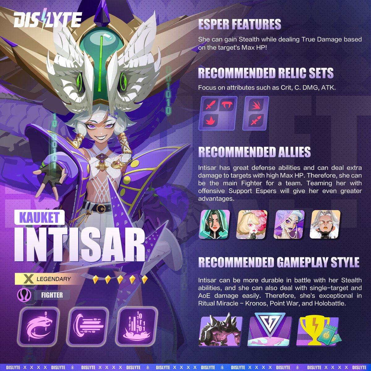 dislyte's tweet photo. The new Esper, Intisar (Kauket), joins the fray!
Let's see how to best use her strengths for the squad!

#Dislyte #NewEsper #Intisar #Kauket https://t.co/h9TBI3iuIJ