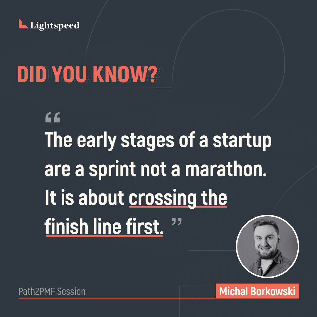 LightspeedIndia's tweet photo. According to @Brainly CEO #MichałBorkowski, startups should look to stand out and get known, in this fast-paced economy by getting across the finish line first. 🚀 #LearningWithLightspeed https://t.co/HLdvF18iCQ