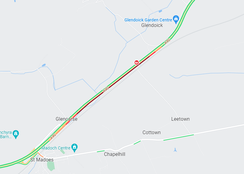 NETrunkRoads's tweet image. ❗️NEW ⌚️08:00

#A90 - St Madoes

The #A90 Southbound is partially blocked at St Madoes  due to a collision.

Police and Ambulance are on scene blocking Lane One 🚓
Triss on site providing cover
#approachwithcaution

@NETrunkRoads
 #takecare