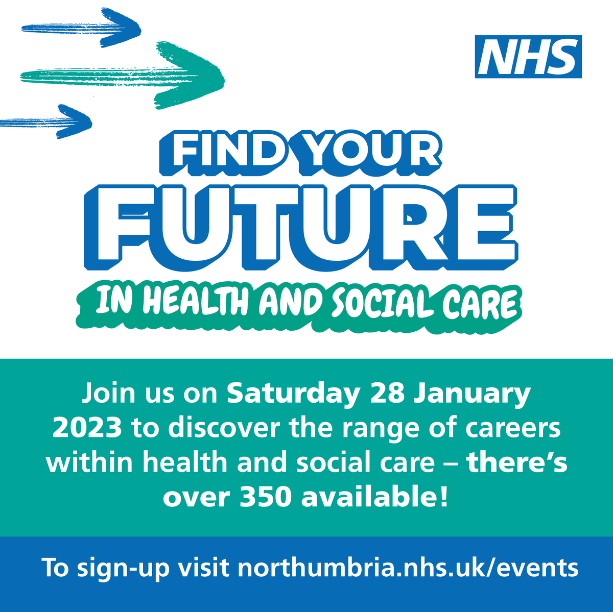 Join us on Saturday 28 January 2023 at Northumbria Healthcare Manufacturing and Innovation Hub where you can discover the range of careers available within health and social care! 👩‍⚕️🩺📝 To find out more information and to register please visit👉northumbria.nhs.uk/events