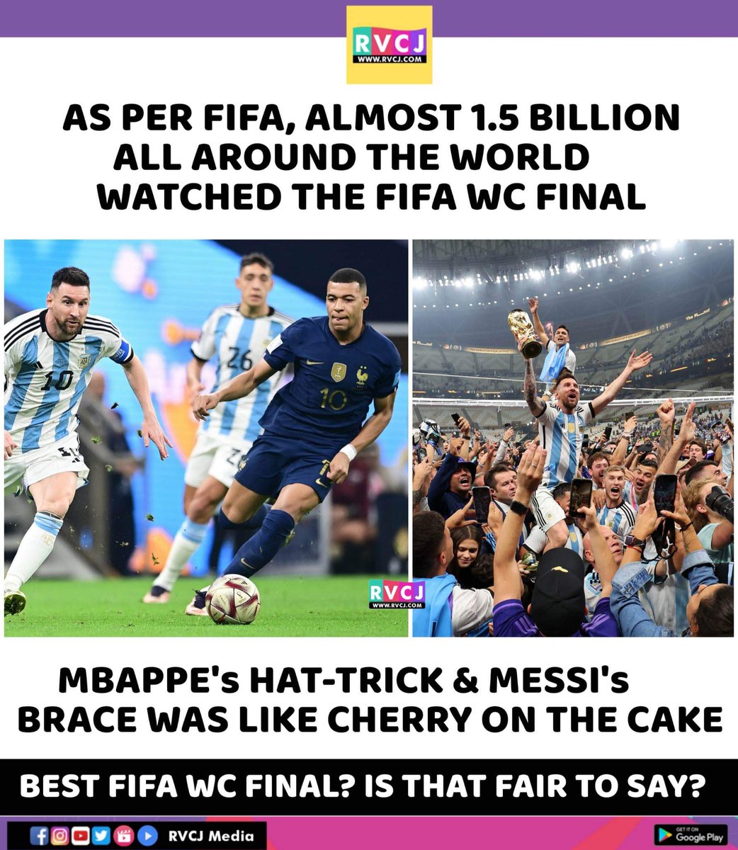 As per FIFA. 

#FIFA #FIFAWorldCupfinal #FIFAWorldCup2022