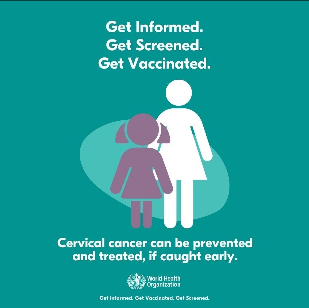 LevenHealthcare's tweet photo. As we are halfway through #CervicalCancerAwarenessMonth, this is just a reminder that #CervicalCancer is preventable, treatable &amp; can be eliminated.

Let's unite in the advocacy to end cervical cancer.

✅ Get informed.
✅ Get screened.
✅ Get vaccinated.

#levenhealth
#ActNow! https://t.co/dNVpjqxwyk