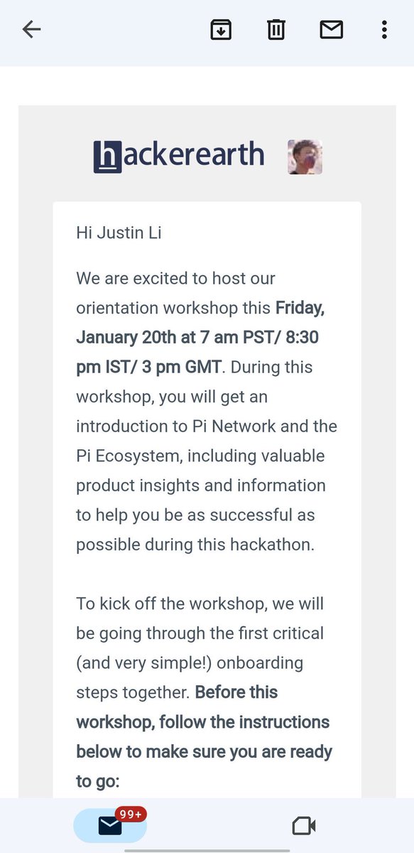 jatingupta0003's tweet photo. @PiCoreTeam will be hosting an orientation workshop for #PiNetwork on Friday, January 20 at 7am PST / 8:30pm CST / 3pm GMT.  
Developers participating in #PiHackathon2023 this time, please check your email~ Participate on time #Mainnet #PiNetworkLive @Davigreat1994 @KrishOlery https://t.co/MDe2DDR0aq