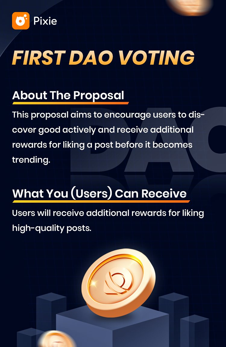 PixieApp's tweet photo. A simple explanation of the first DAO vote.

Purchase a Genesis Camera and cast your vote NOW! https://t.co/1ugc7sdwQY