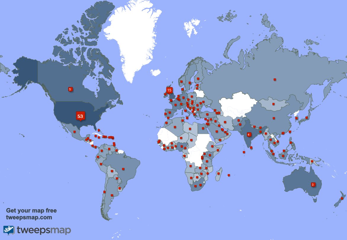 I have 13 new followers from Ireland 🇮🇪, and more last week. See tweepsmap.com/!SusanMTarr