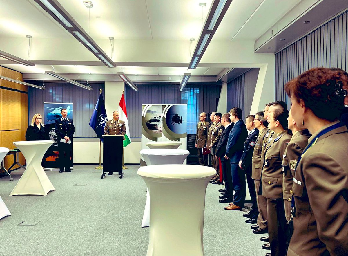 tamasivankovacs's tweet photo. It was my utmost honor to attend the 25th anniversary celebratory event of our #MilRep Office at @NATOHungary with our 🇭🇺 Chief of Defence Dr. Romulusz Ruszin-Szendi. Also a great pleasure to meet his #Dutch counterpart as our #Embassy’s #military attache is also accredited in 🇳🇱 https://t.co/ngBGXDCY1q