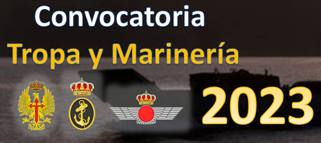 reclutamientoES's tweet photo. 📢📢📢Se ha publicado hoy la convocatoria de plazas de Militares de Tropa y Marinería para el año 2023.
Puedes encontrar mas información en el siguiente enlace.👇👇👇
https://t.co/XV0wF31K51 https://t.co/Vfrx9IOgqZ