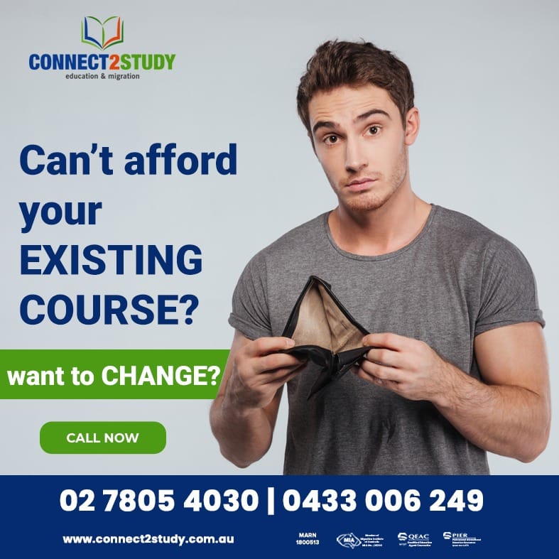 Connect2Study's tweet image. Can't afford your existing course?
Want to Change?

If you're thinking of changing course, it could be a great move. 
💰 But if you don't know what to do, 

connect2study.com.au
#changecourse #australia #workingholidayvisa