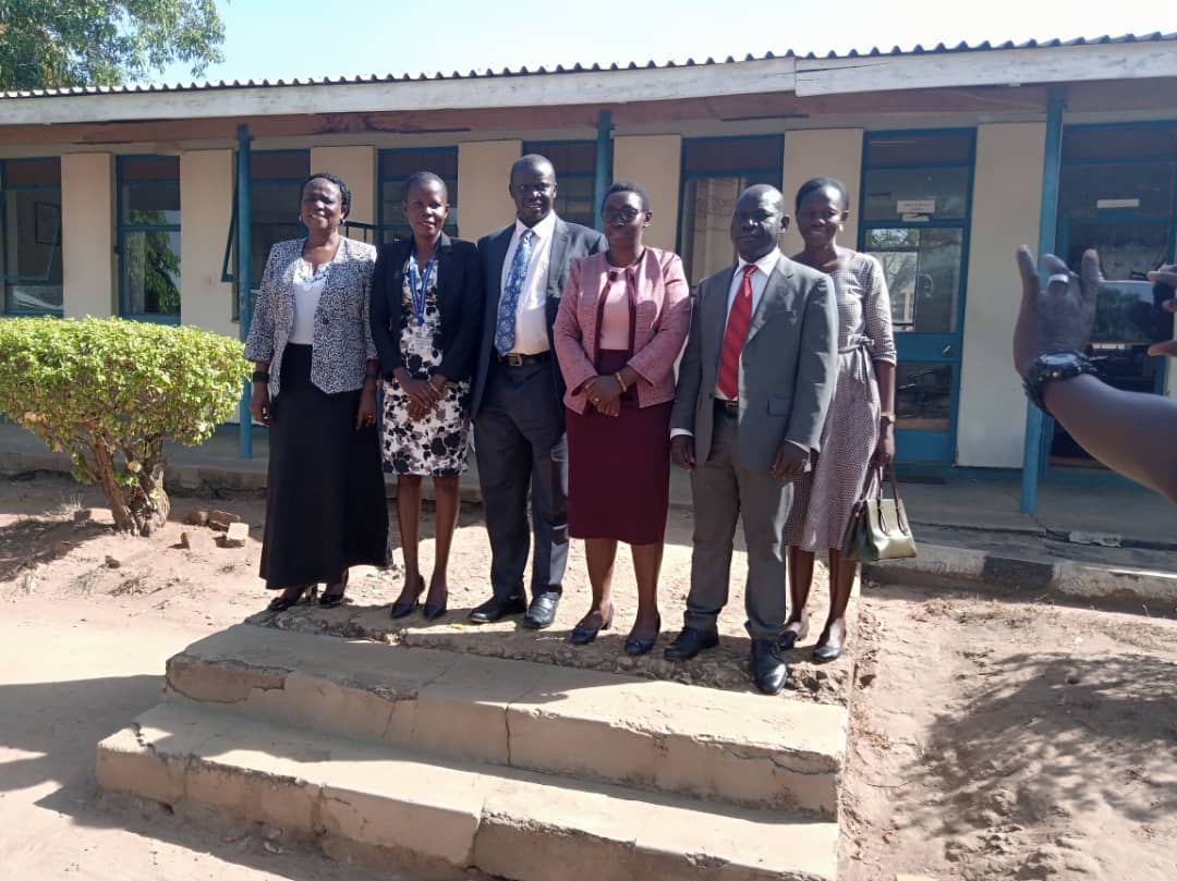 ProfPaulWaako's tweet photo. This morning the Vice Chancellor and Dean, Faculty of Agriculture and Animal Sciences  recieved the Human Rights Commission Regional officer at Arapai campus in Soroti. The team has visited the University to sensitize students and staff on their  human rights. https://t.co/6vl9Koa16M