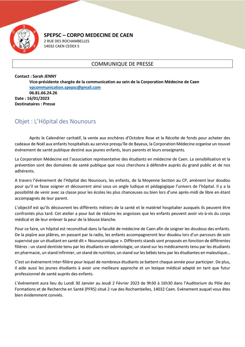 Corpo Médecine Caen tweet media