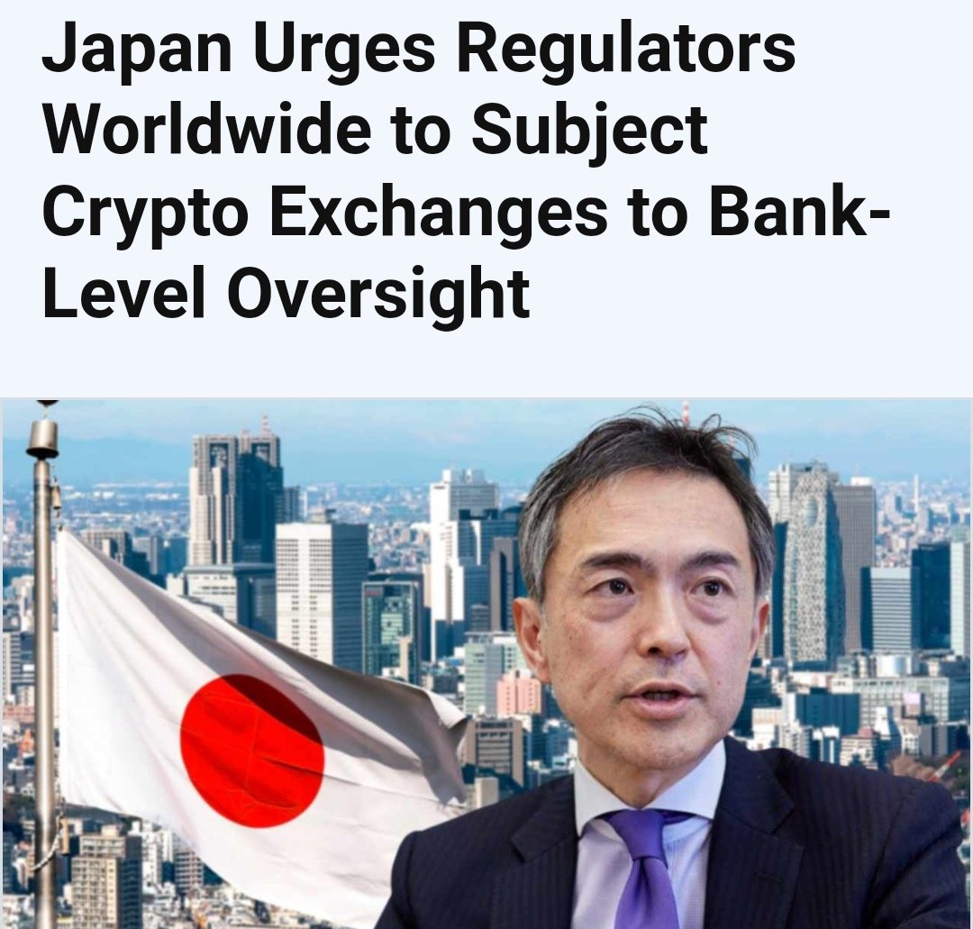 WesMichalczyk's tweet photo. Japan has reportedly urged other countries to regulate crypto exchanges like they do banks. A top official at the Financial Services Agency explained that the recent FTX implosion wasn’t brought on by crypto technology but by “loose governance. https://t.co/bFDjJexm0B