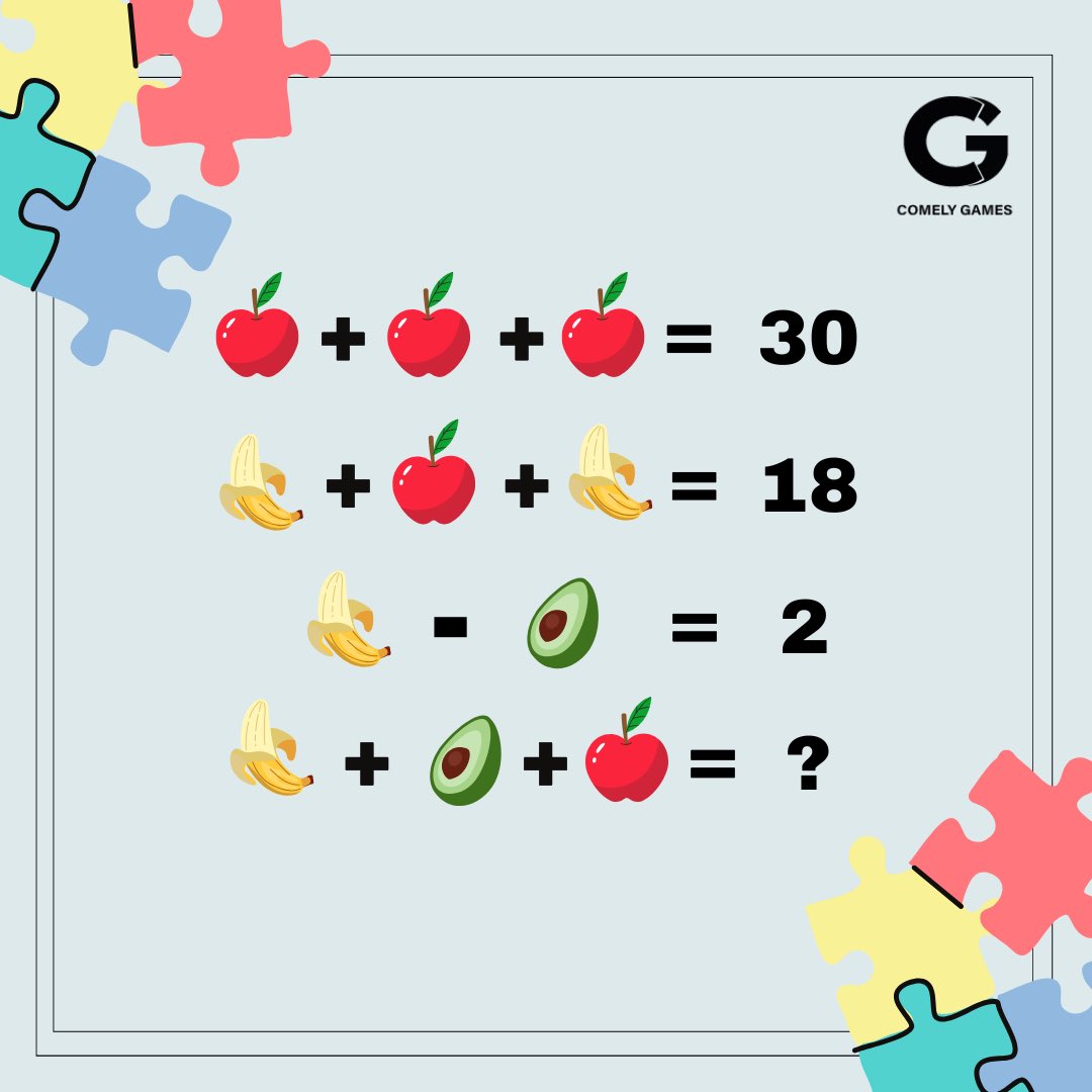 ComelyGames's tweet photo. Lets try to solve it together 🥰
#comely #comelygames #playandwin #onlinemoney #online #gaming #easy #earn #brainwash #solve #useyourmind #Batao #dimaglagao #puzzles https://t.co/40m7YXnsUF