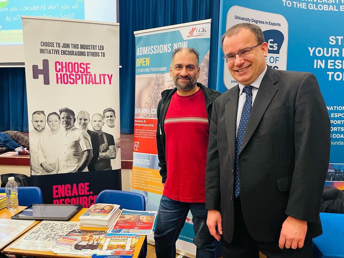With our fantastic MP @GarethThomasMP who personally invited Henal to speak passionately about #Hospitality and all the varied careers that can be found in the sector #ChooseHospitality