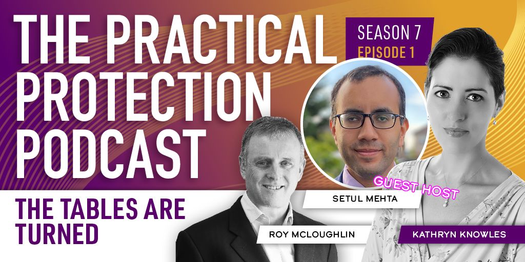 We have the first episode of season 7 of the Practical Protection Podcast, and we're taken a different approach to normal.

Setul Mehta is with us as the guest host, whilst <a href="/Kathryn_Cura/">Kathryn Knowles, PhD</a> and Roy are being quizzed on all things protection insurance.

practical-protection.co.uk/the-tables-are…