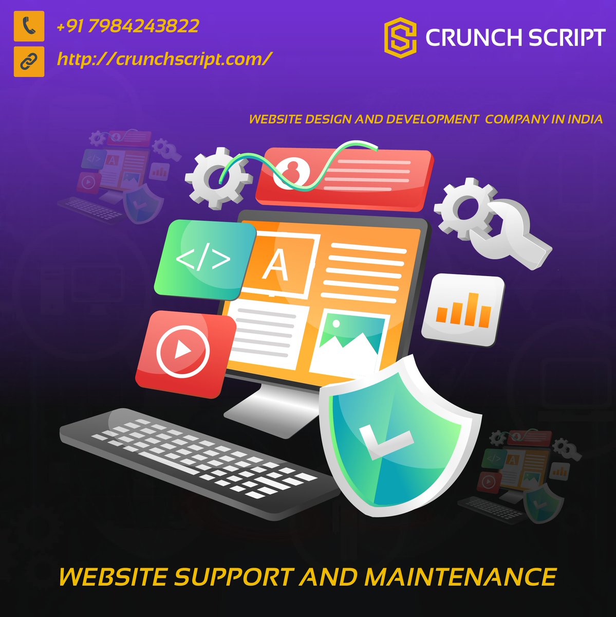 crunchscriptcom's tweet image. Do you run a professional business? Now own a professional website.

#webdesigner #websitedesign #crunchscript