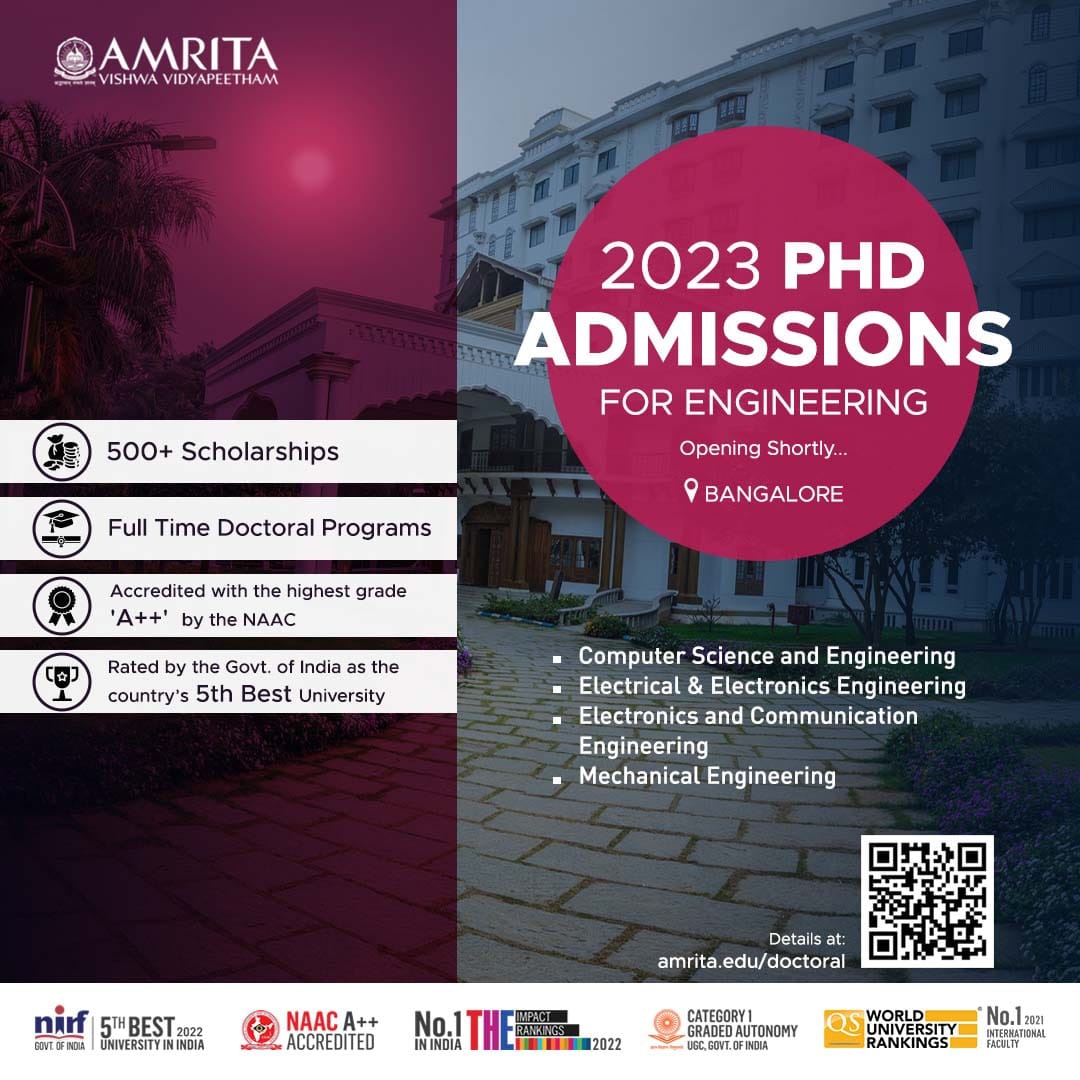 Amrita PhD Admissions (@Amrita_phd) / Posts / X