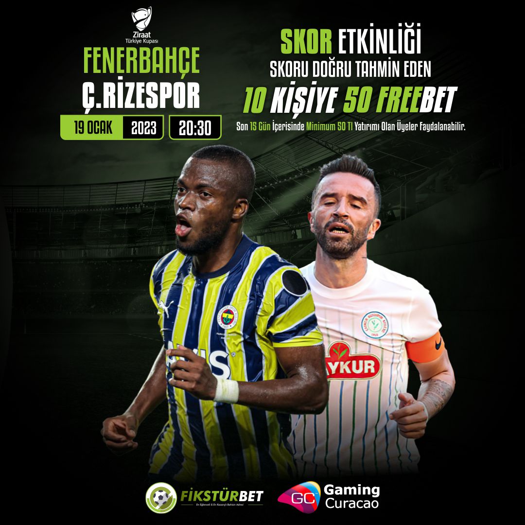 SPONSORUMUZ #Fikstürbet

⚽ Fenerbahçe - Ç.Rizespor ⚽

SKOR NE OLUR❓ 

10 KİŞİYE 50 TL FREEBET 🎁 

KATILIM İÇİN 👎

bonuslideri7.com/konu/fiksturbe…