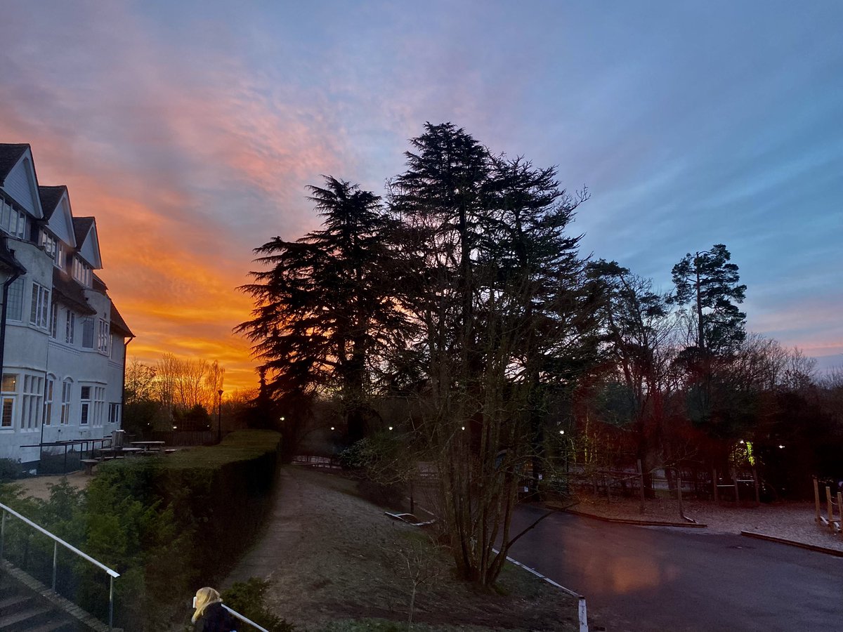 Beautiful morning for our boarders to wake up to today #iloveboarding