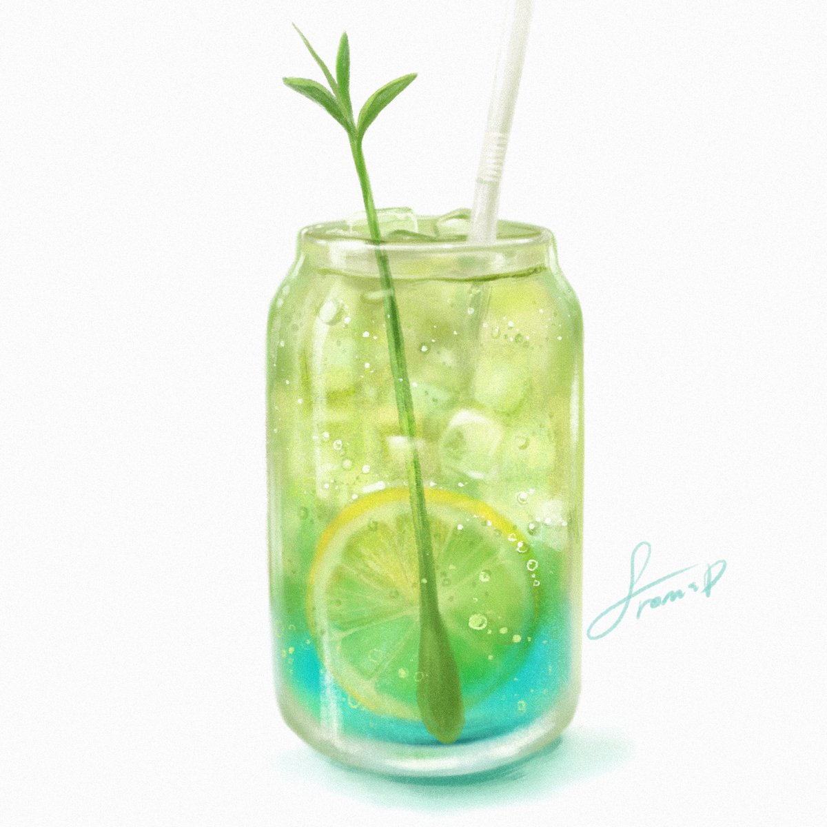 From___dream's tweet image. 하이볼🌱

#아이패드드로잉 #일러스트 #프로크리에이트 #ipaddrawing #illustration  #Procreate