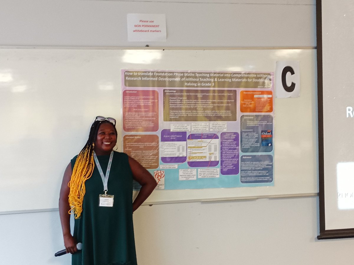 saarmste's tweet photo. A stunning poster presentation by Tabisa Booi. #saarmste2023 #EasternCapeChapter https://t.co/NBPrQZFgY8