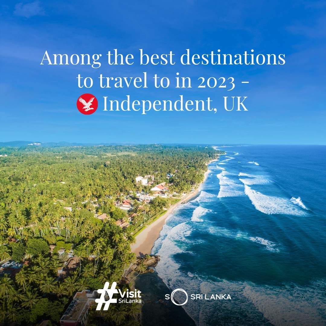 TravLK_'s tweet photo. Among the best destinations to travel in 2023 - Independant UK

To Visit Sri Lanka ✈️✈️✈️ 
Call or WhatsApp Us Today

☎️ +94 77 775 3798
🌐 https://t.co/Ji1OPIH2dg
📧 info@travlk.com

#travlk #travelphotography  #followmeback #followmeguys #VisitSriLanka #visitsrilanka https://t.co/CeMz8ljiHw