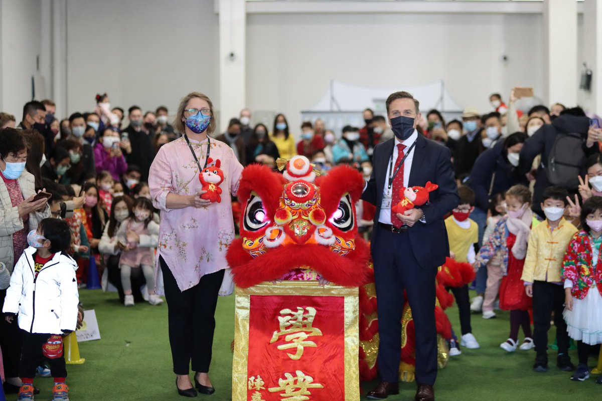 NAISHongKong's tweet photo. Today we had a very special guest who visited our three campuses and gave us a wonderful lion dancing performance. Our students and teachers also gave us a range of fantastic performances including dragon dance, singing and dancing. We wish all of you a happy new year of Rabbit! https://t.co/7GqtxVnKKe
