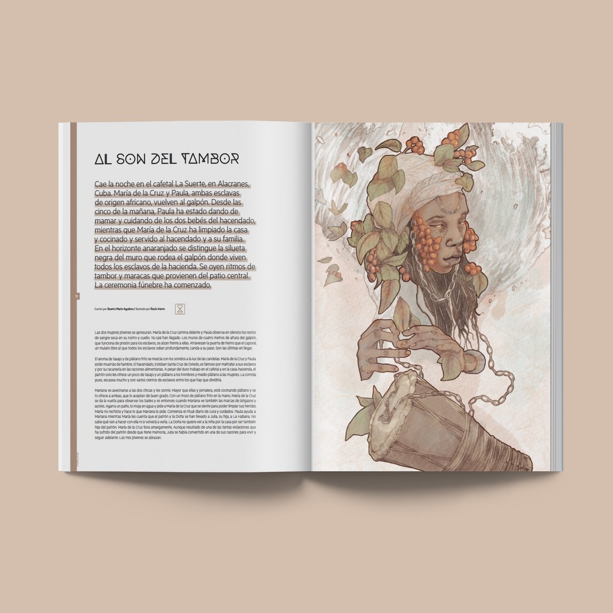 Continuamos la gira con María de la Cruz y Paula, que nos acercan al sonido de los instrumentos afrocubanos, símbolo de la resistencia al régimen inhumano de la conquista, esclavitud y colonización.
🖊️ <a href="/archaeotext/">Beatriz Marín-Aguilera</a> 
🎨 <a href="/rocioiriarte_/">Rocío Iriarte</a> 
#Historia #Arqueología #Antropología