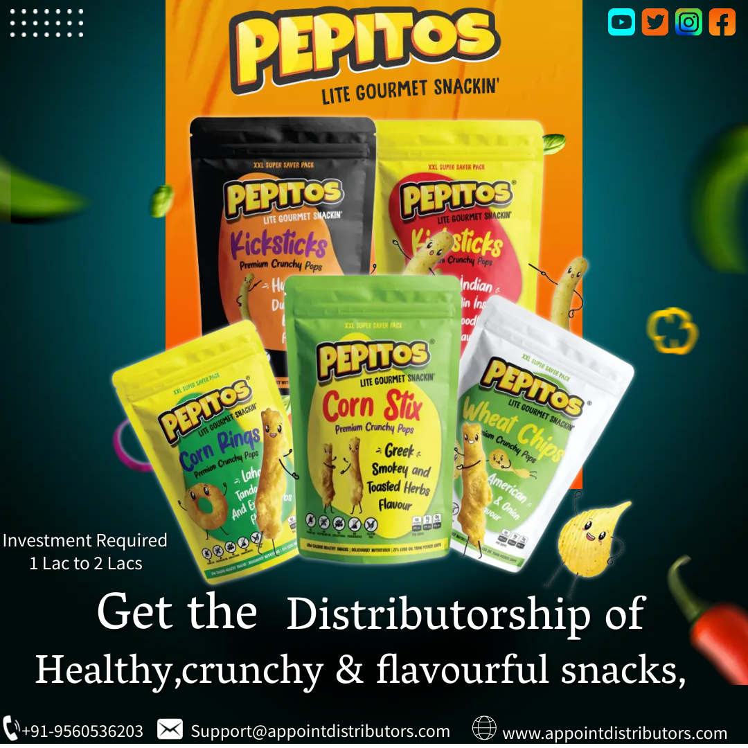 Appoint Distributors (@appointdistrib2) on Twitter photo Get the #Distributorship of #Healthysnacks with a High-profit margin!
Visit: lnkd.in/gh-MksZt
Call us: +91-9560536203
Mail: support@appointdistributors.com
#pepitos #snacks #snackpops #crunchy #gourmetsnacks #distributors #supplier #manufacture #appointdistributors Get the #Distributorship of #Healthysnacks with a High-profit margin!
Visit: lnkd.in/gh-MksZt
Call us: +91-9560536203
Mail: support@appointdistributors.com
#pepitos #snacks #snackpops #crunchy #gourmetsnacks #distributors #supplier #manufacture #appointdistributors