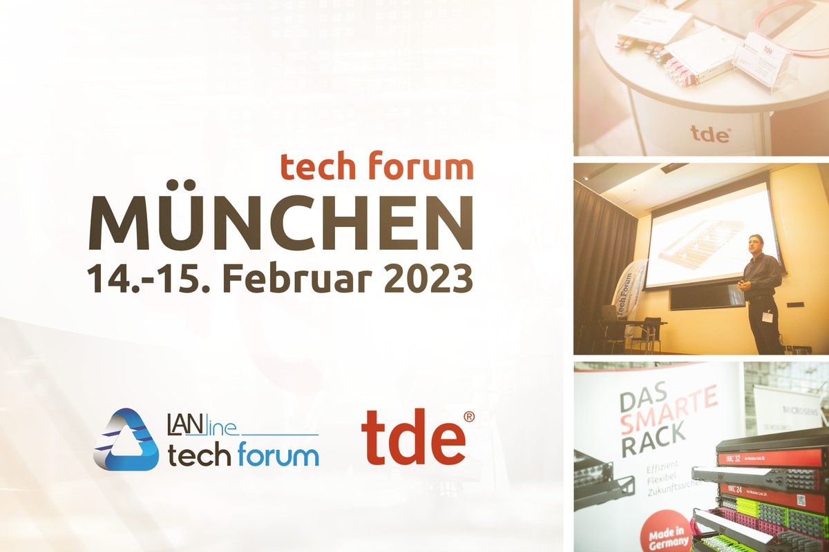 tdeConnect's tweet photo. Nicht verpassen: Am 14. + 15. Februar findet das @LANline_DE #techforum in München statt – treffen Sie uns am Messestand und erleben Sie unseren Fachvortrag. Kostenlose Anmeldung mit unserm VIP-Code: LLTFMUC23TDE
#lanlineevents #networking #tdetransdataelektronik https://t.co/h4kxpHhLjh