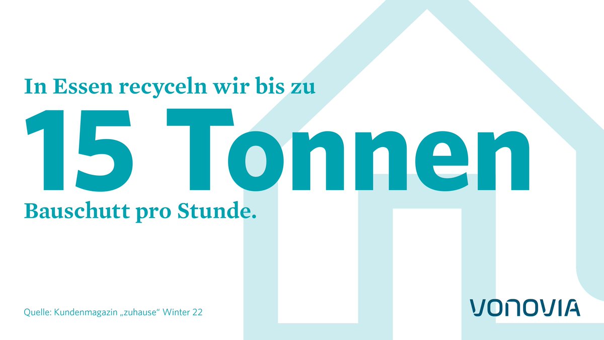 Vonovia_SE's tweet photo. Um bis 2045 einen #CO2-neutralen Gebäudebestand zu erreichen, haben wir verschiedene Recyclingprozesse angestoßen. ♻️ In #Essen sorgt unser #Wohnumfeld-Service mit einer mobilen Brechanlage dafür, dass wir Abbruchmaterial zu 100 Prozent wiederverwerten können. #recyceln https://t.co/bolIibKt13
