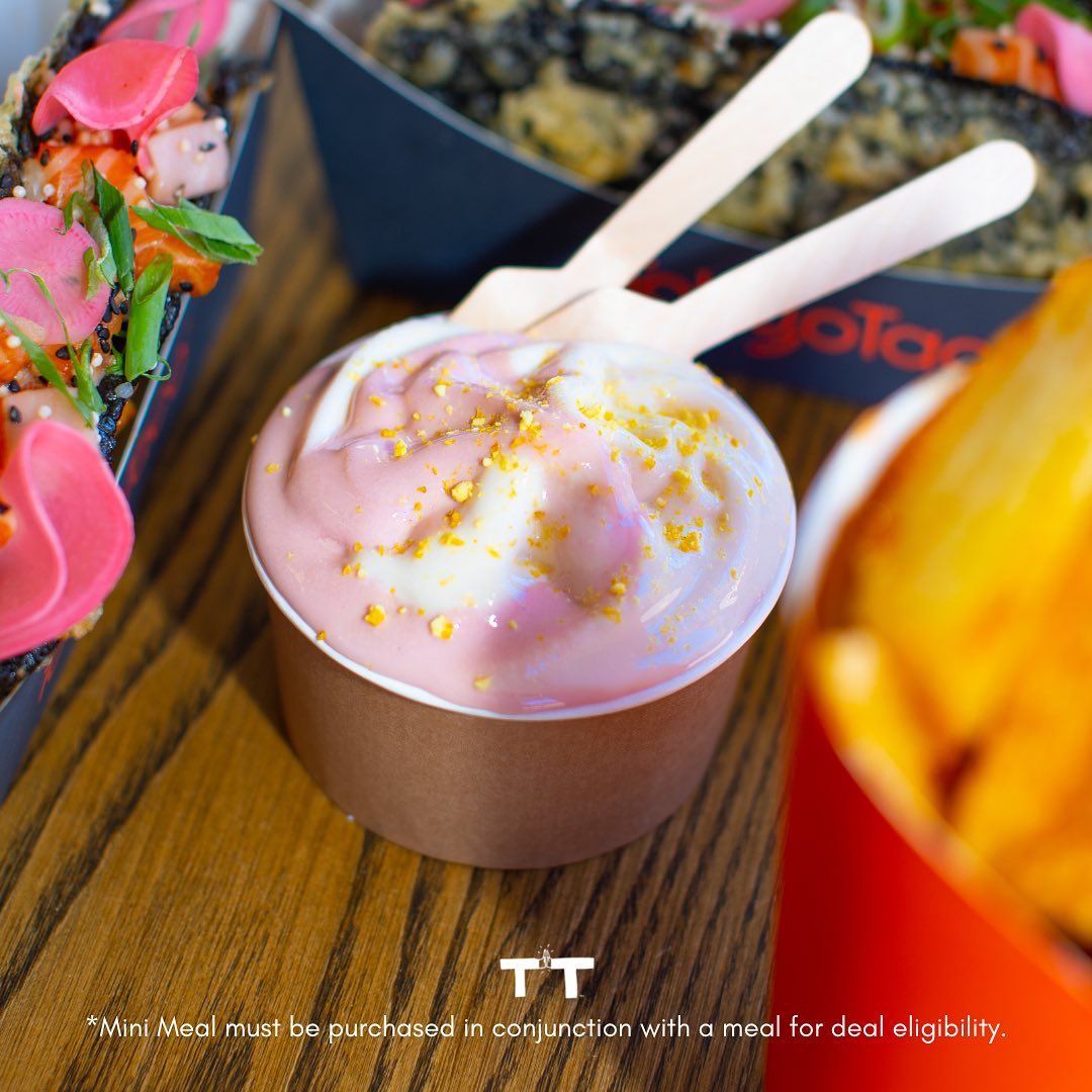 FREE Mini Ice-Cream cup with EVERY kids Mini Meal! Make the most of the last few weeks of school holidays 😊 
Available instore only.

#innerwestsydney #sydneyfoodie #sydneyeats #newtown #sydneyuni #japanesemeetsmexican #tokyomeetstaqueria #TokyoTacoAU #TokyoTaco